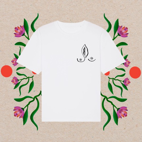 Unisex marškinėliai FEMME TOUCH #3 (balti)