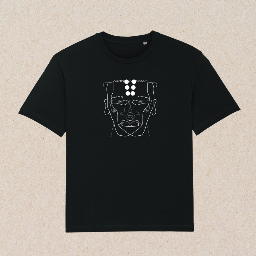 Unisex marškinėliai FACE (juodi)