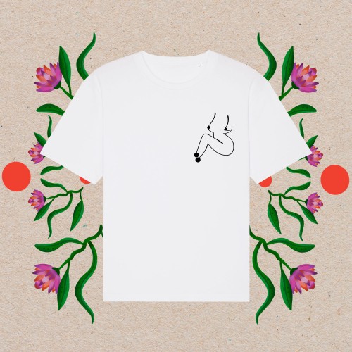 Unisex marškinėliai FEMME TOUCH #4 (balti)